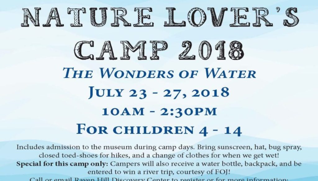 Nature Lovers Camp Wonders of Water